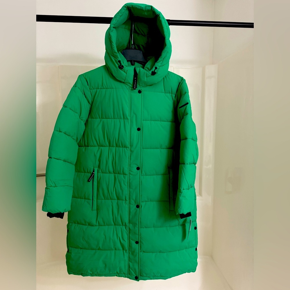 BCNGeneration Puffer Coat. 1X. Kelly Green